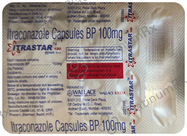 Itrastar 100mg Capsule 10s (Wallace Pharmaceuticals)