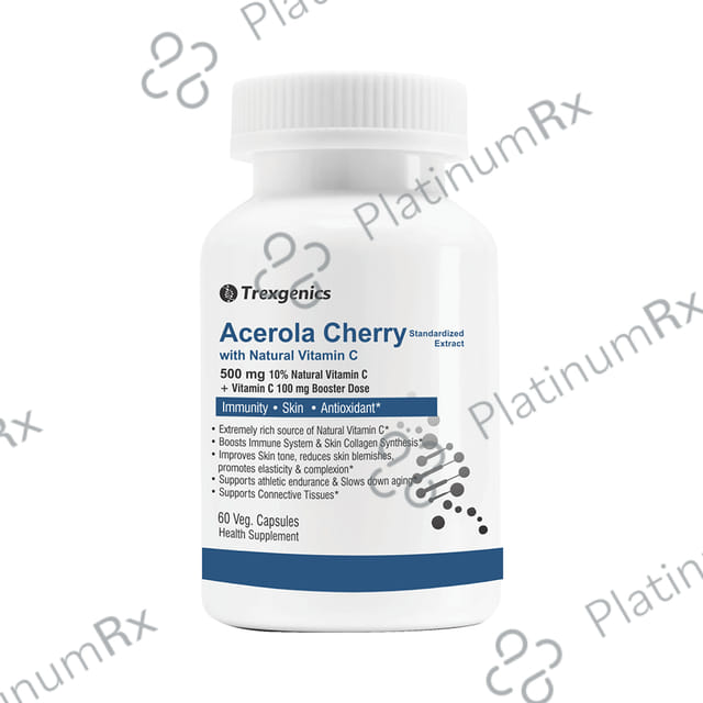 Trexgenics Acerola Cherry with Natural Vitamin C Veg. Capsules