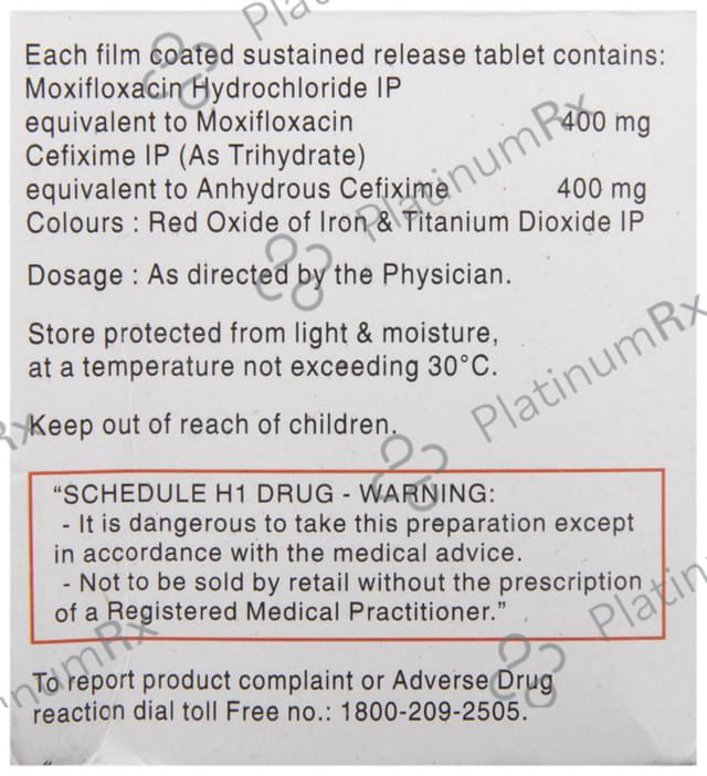 Moxinow 400/400mg Tablet SR 5s