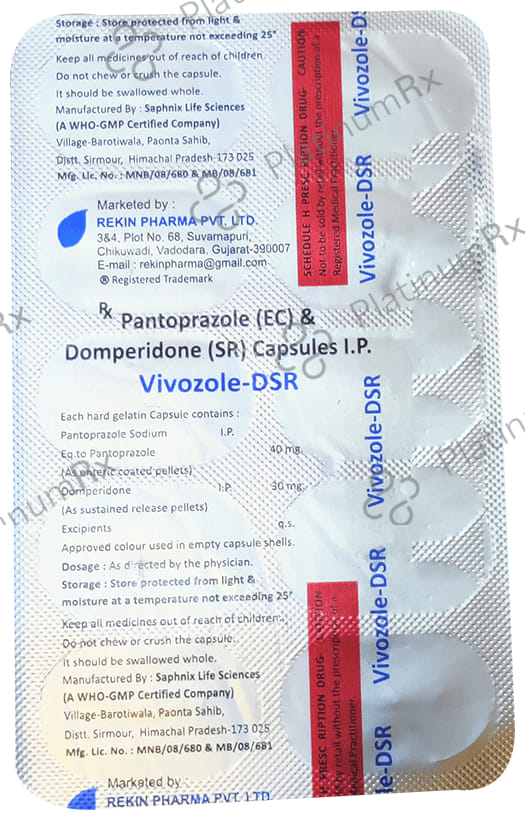 Vivozole DSR 30/40mg Capsule 10s
