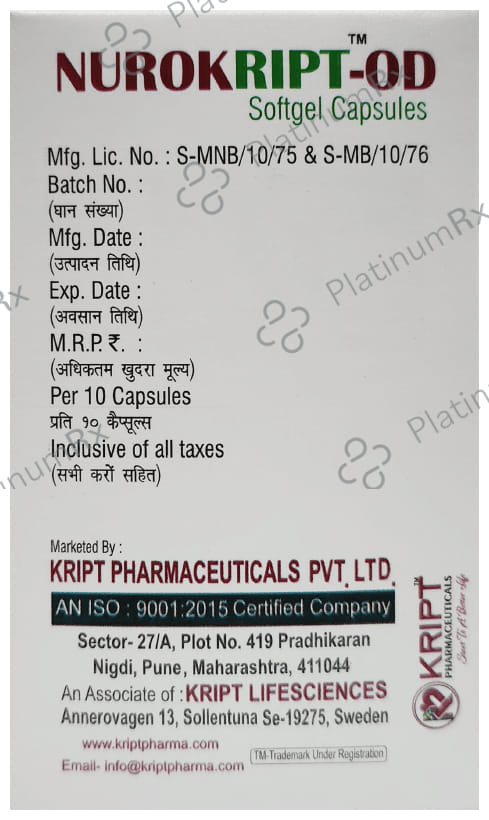 Nurokript OD Softgel Capsule 10s