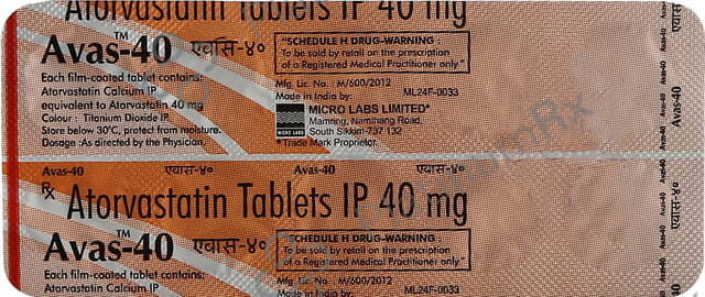 Avas Cv 40mg Tablet 10s