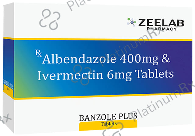 Banzole Plus 400/6mg Tablet 1s