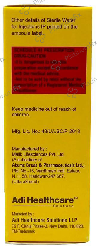 Cefobactum Adi 10000/500mg Injection 1s