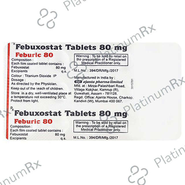 Feburic 80mg Tablet 15s