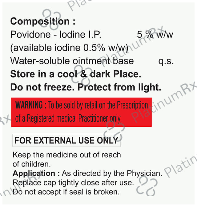Prevodine 5% Ointment 15gm