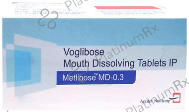 Metlibose 0.3mg Tablet MD 10s