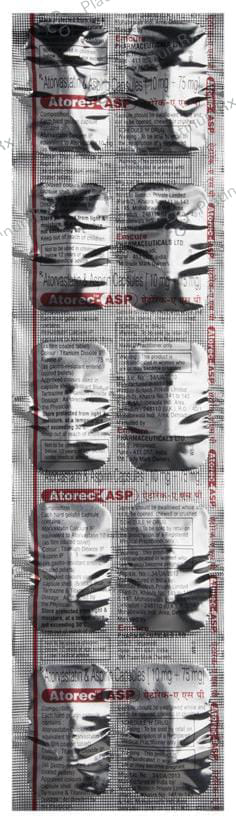 Atorec ASP 75/10mg Capsule 10s