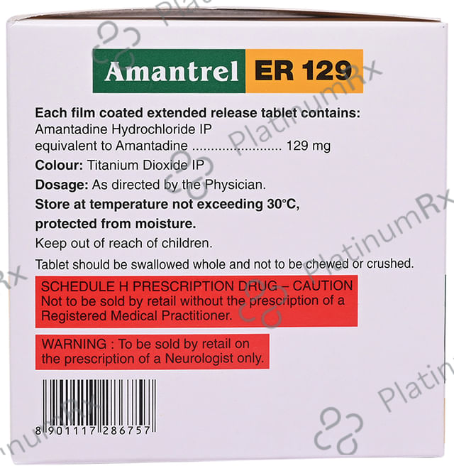 Amantrel 129mg Tablet ER 10s