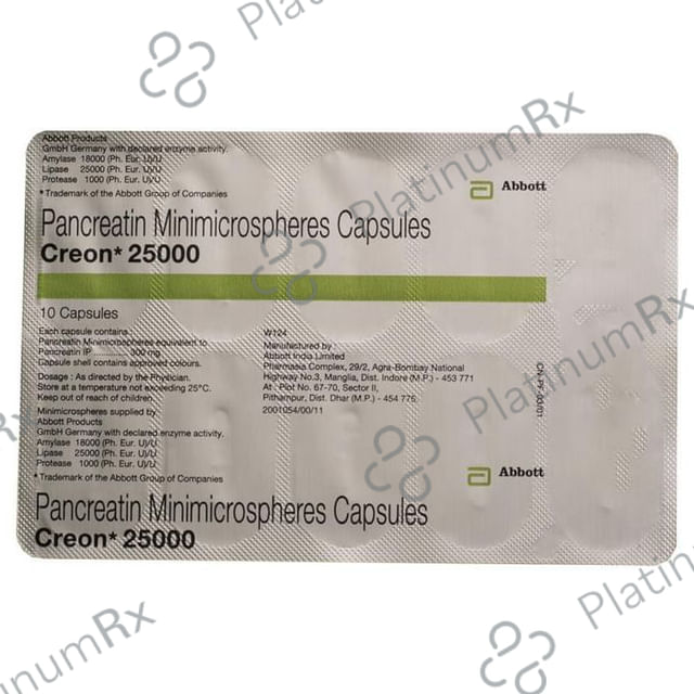 Creon 25000/300mg Capsule 10s