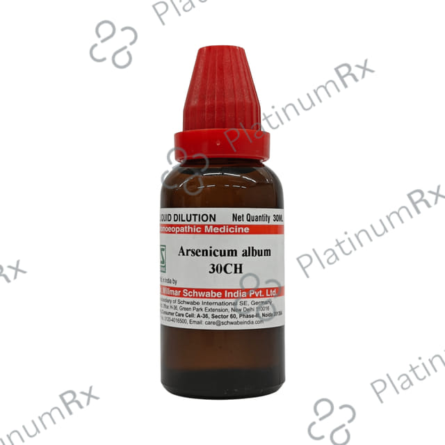 Dr Willmar Schwabe India Arsenicum Album Dilution 30 CH