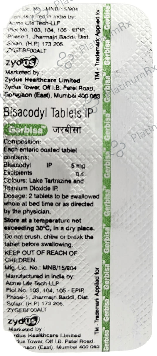 Gerbisa 5mg Tablet 10s