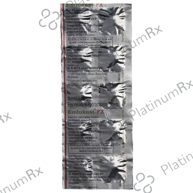 Emlukast FX 120/10mg Tablet 10s