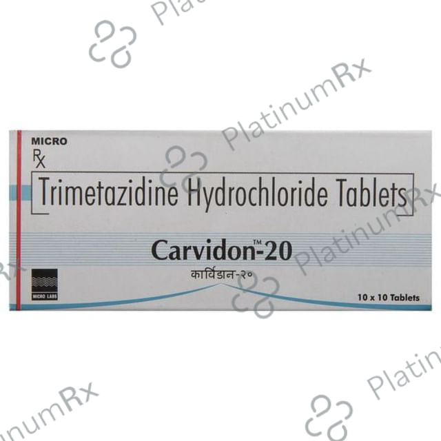 Carvidon 20mg Tablet 10s
