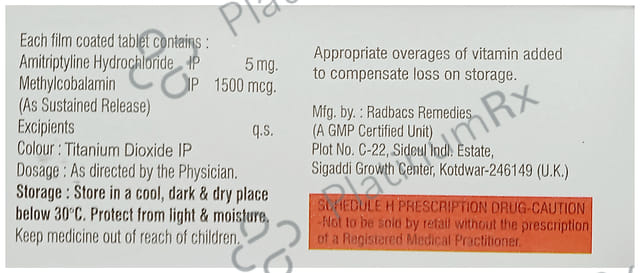 Amitag M 5mg SR Tablet 10s