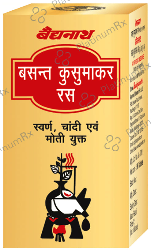 Baidyanath Basant Kusumakar Ras (S.C.M.Yu) with Gold, Silver & Pearl - Maintains Blood Glucose Level 25 tablets