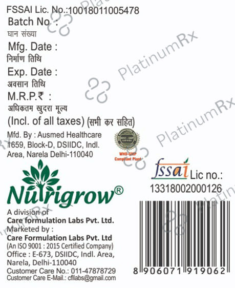 Nutrigrow Coleus Forskolin Capsule