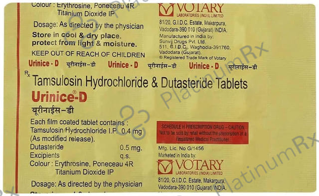 Urinice D 0.4mg/0.5mg Tablet