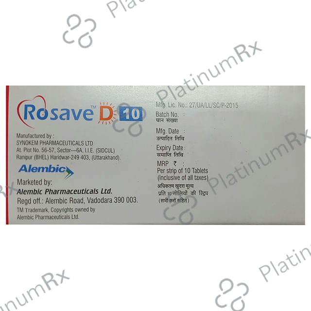 Rosave D 10 10mg/1000IU Tablet 10s