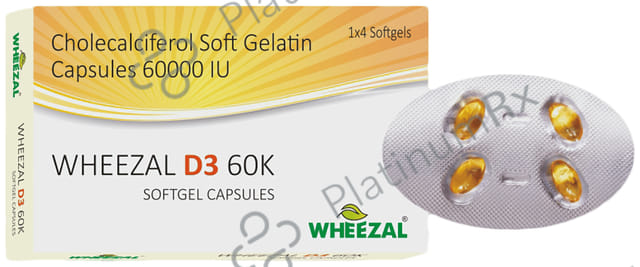 Wheezal D3 60K Softgel Capsule 4s