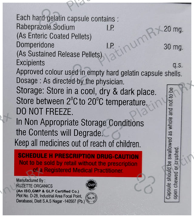 Sooth D 30/20mg Capsule SR 10s