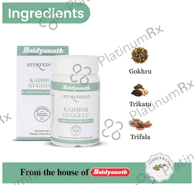 Baidyanath (Jhansi) Ayurvedant Kaishor Guggulu Tablet