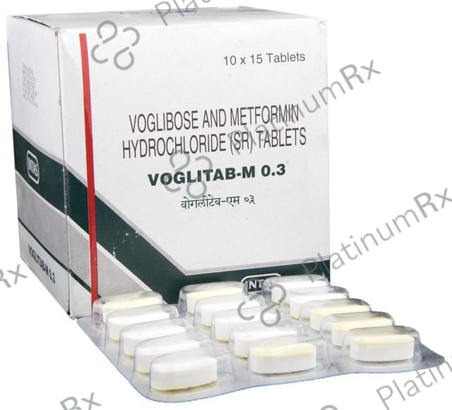 Voglitab M SR 500/0.3mg Tablet 15s