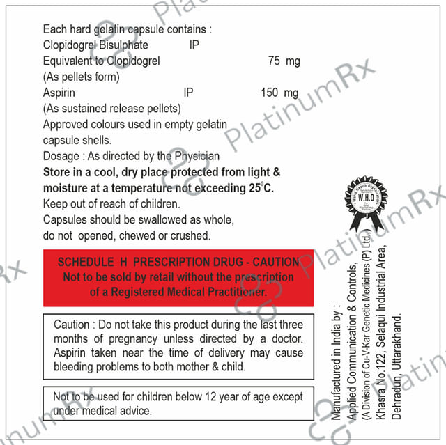 Clogrel-A Capsule SR 10 capsules Capsule