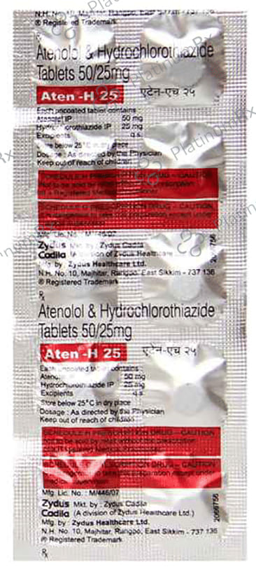Aten H 50/25mg Tablet 10s