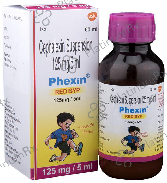 Phexin Redisyp Pineapple 125mg Suspension 60ml