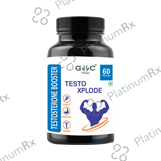 GHC Herbals Testo Xplode Testosterone Booster Veg Capsules