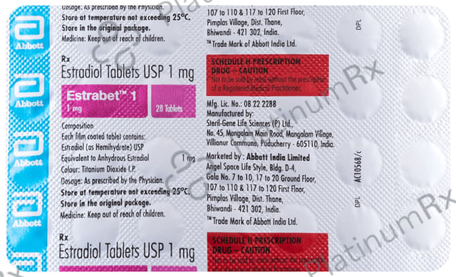 Estrabet 1mg Tablet 28s