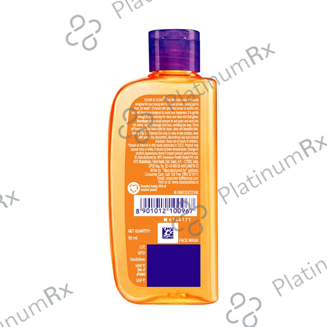 Clean & Clear Aloe Vera Face Wash 50ml