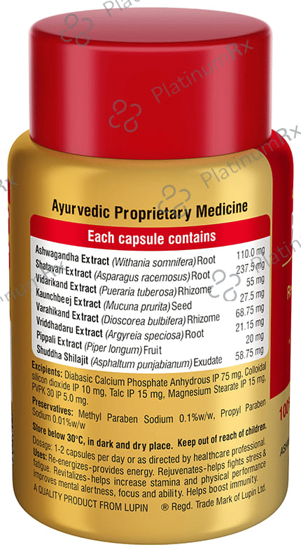 Lupin Life Be One Capsule with Ashwagandha and Shilajit 30s