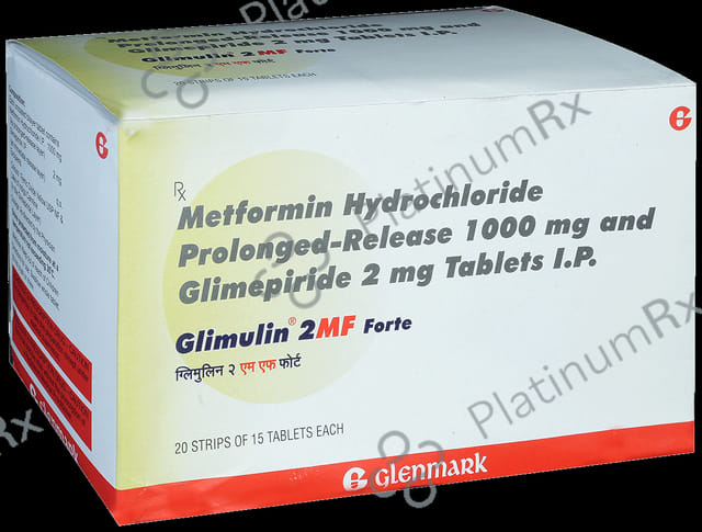 Glimulin 2/1000mg MF Forte Tablet PR 15s