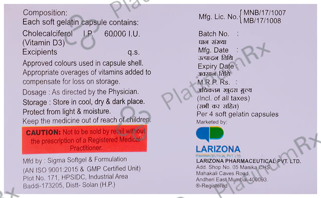 Luzori-D3 Softgel Capsule