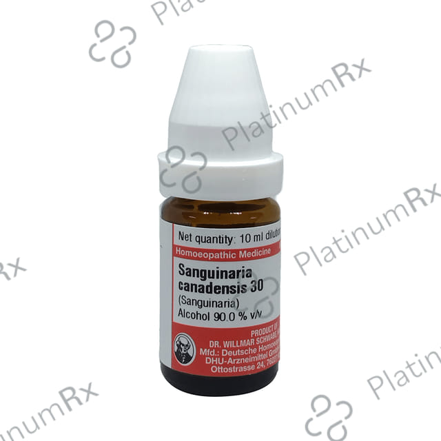 Dr Willmar Schwabe Germany Sanguinaria Canadenis Dilution 30