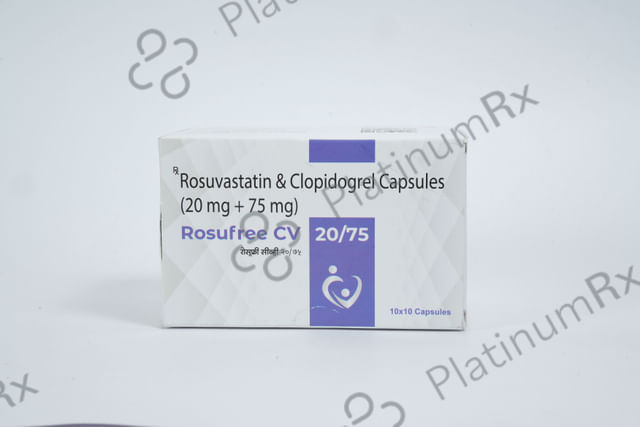 Rosufree CV 20/75mg Capsule 10s