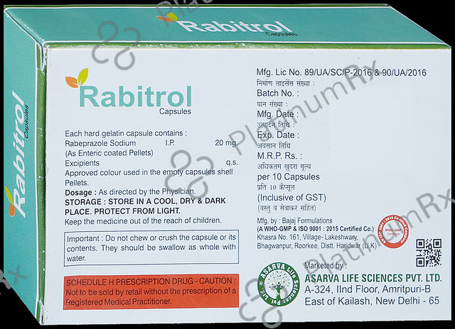 Rabitrol 20mg Capsule 10s