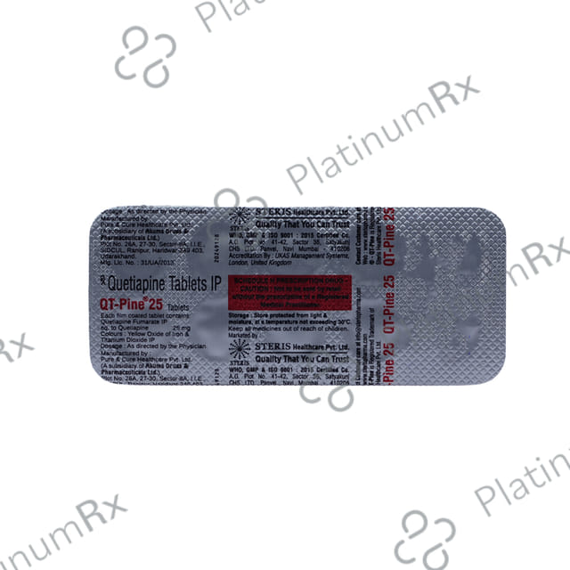 QT Pine 25mg Tablet 10s