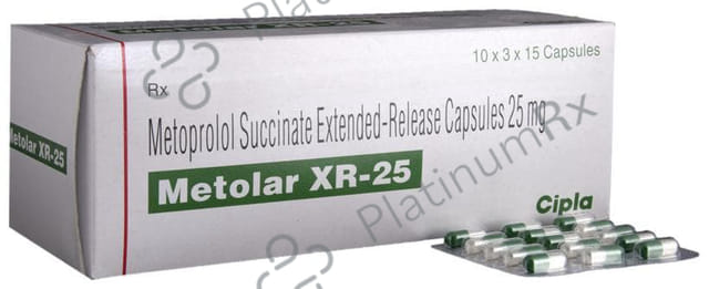 Metolar XR 25mg Capsule 15s
