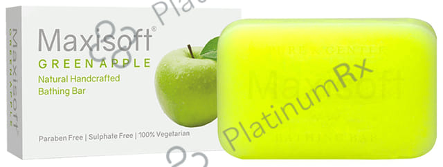 Maxisoft Green Apple Bathing Bar (75gm Each) 3 units