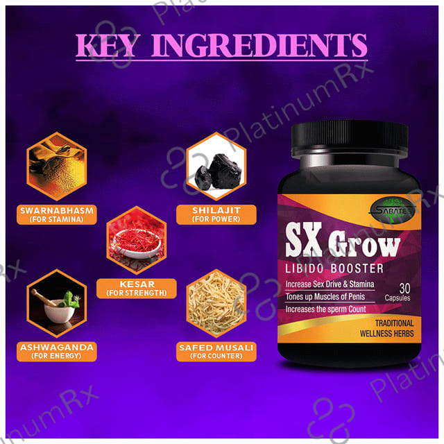 Sabates SX Grow Libido Booster Capsule 30 capsules