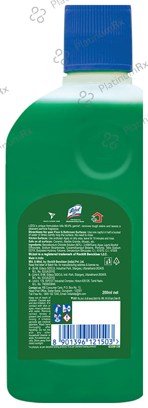 Lizol Disinfectant Surface Cleaner Jasmine 200 ml