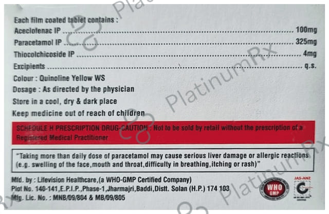 Cimnic TH 4mg/100mg/325mg Tablet