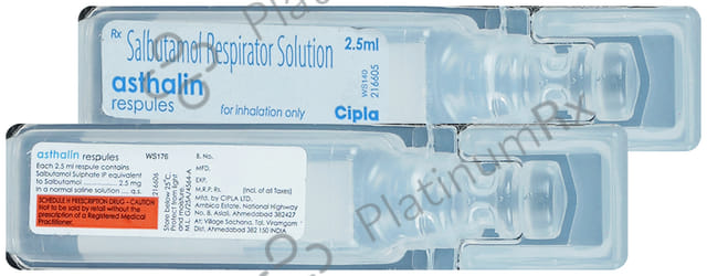 Asthalin 2.5mg Respules 1X2.5ml