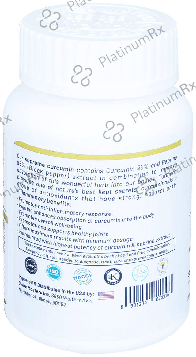 Life Aveda Premium Supreme Curcumin Veg Capsule