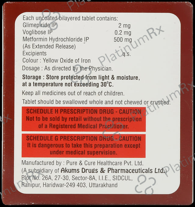 Veribo GM 2 2/500/0.2mg Tablet 15s
