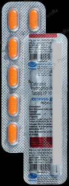 Cetriver 10mg Tablet 10s