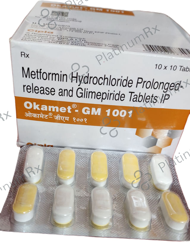Okamet GM 1001mg PR Tablet 10s